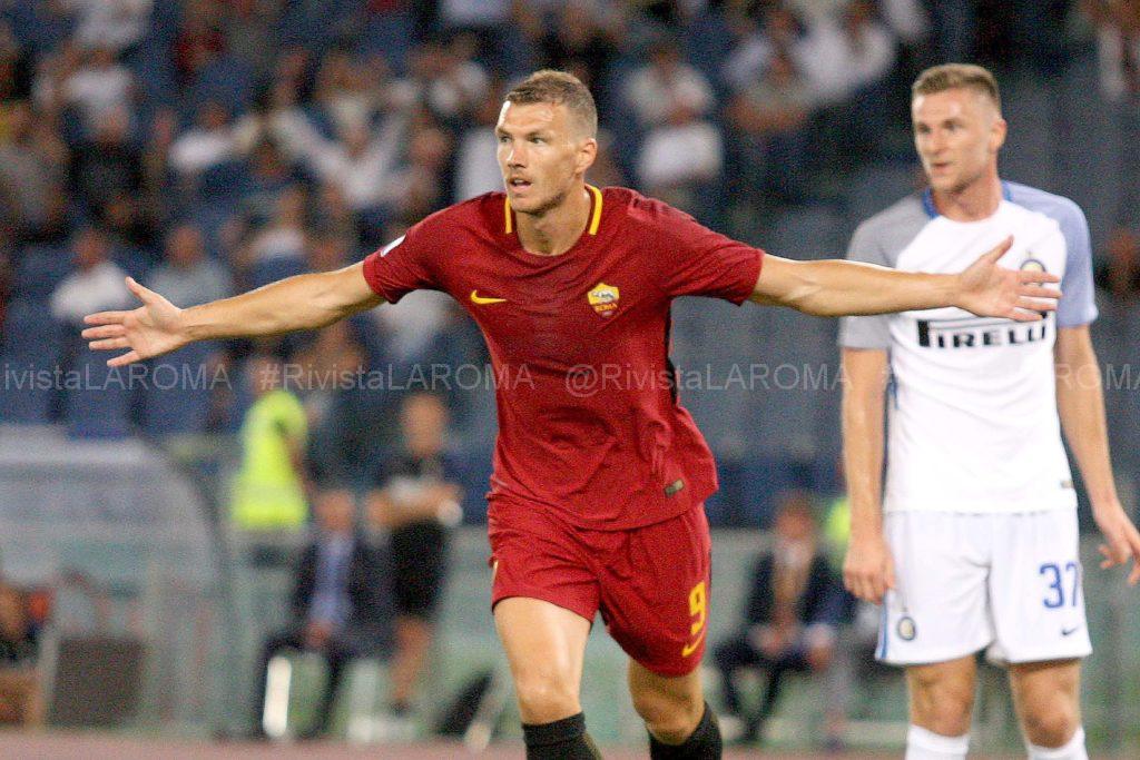 DZEKO DOPO GOL 3 ROMA INTER 3 A 1