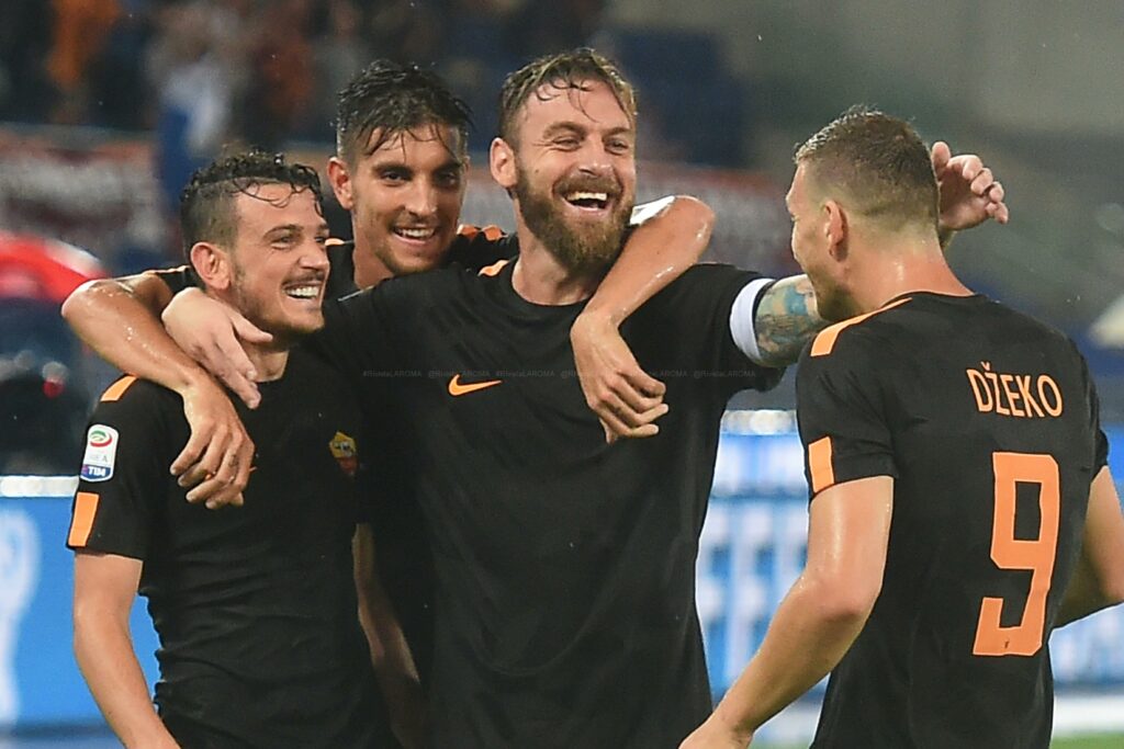 FLORENZI PELLEGRINI DE ROSSI DZEKO GOL 1 ROMA VERONA