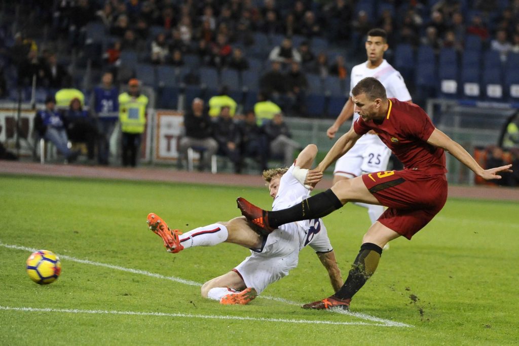 DZEKO GOL ANNULLATO ROMA BOLOGNA 1 a 0