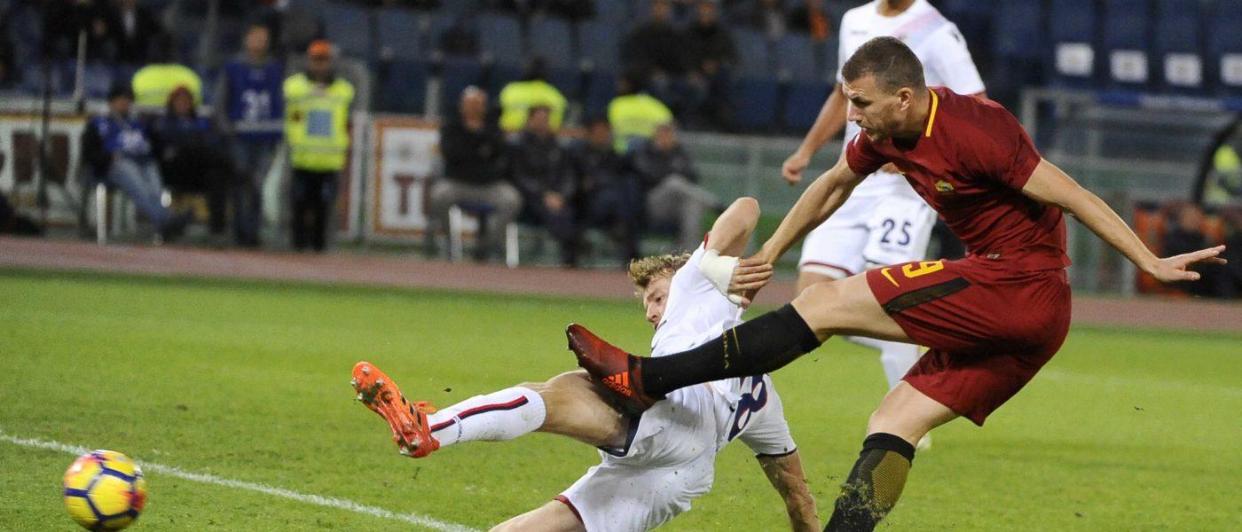 DZEKO GOL ANNULLATO ROMA BOLOGNA 1 a 0