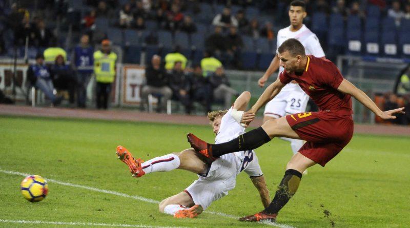 DZEKO GOL ANNULLATO ROMA BOLOGNA 1 a 0