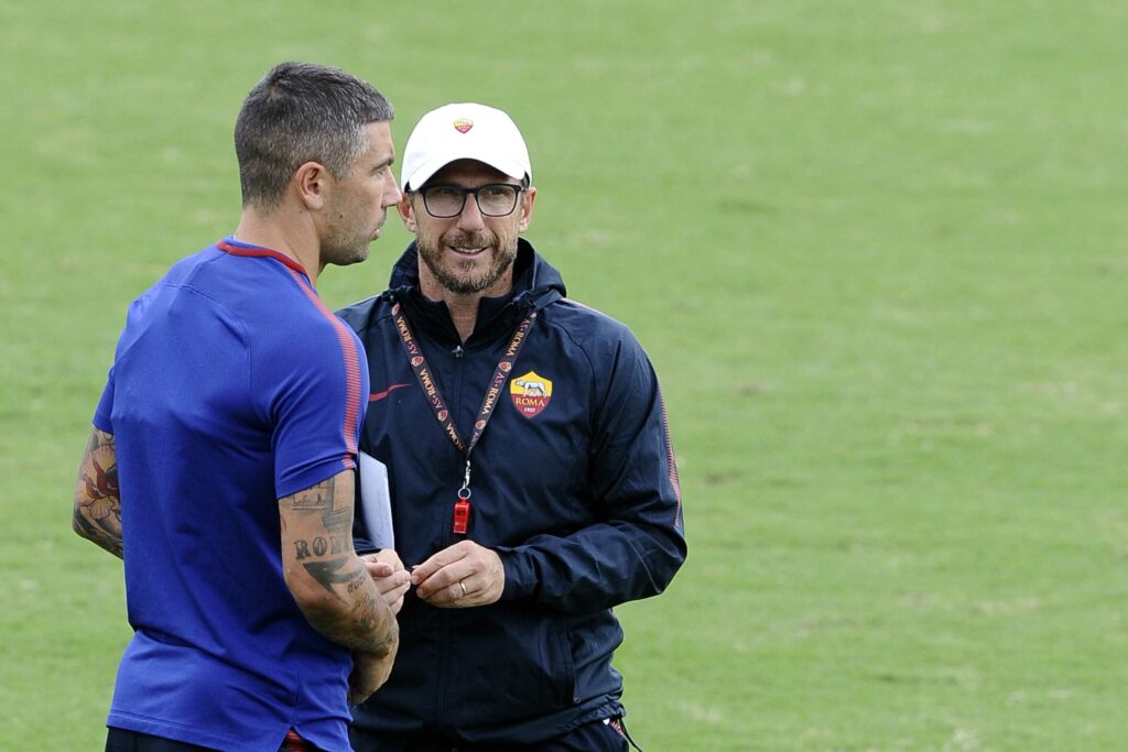 KOLAROV DI FRANCESCO 2 DURANTE ALLENAMENTO CHAMPIONS