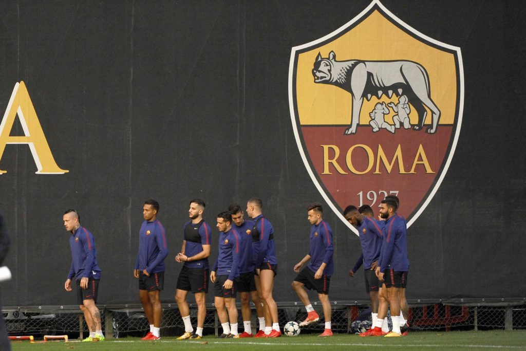 LA ROMA SI ALLENA PRIMA DI ROMA CHELSEA