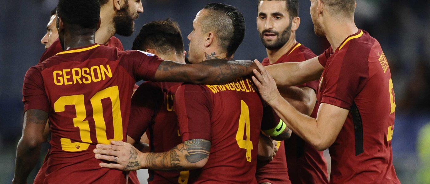 PEROTTI DOPO GOL 1 ROMA CROTONE 1 A 0