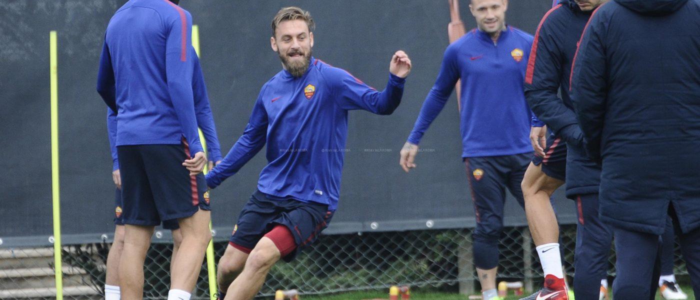 DE ROSSI 2 A ROMA AL LAVORO 2 VIGILIA ATLETICO 1