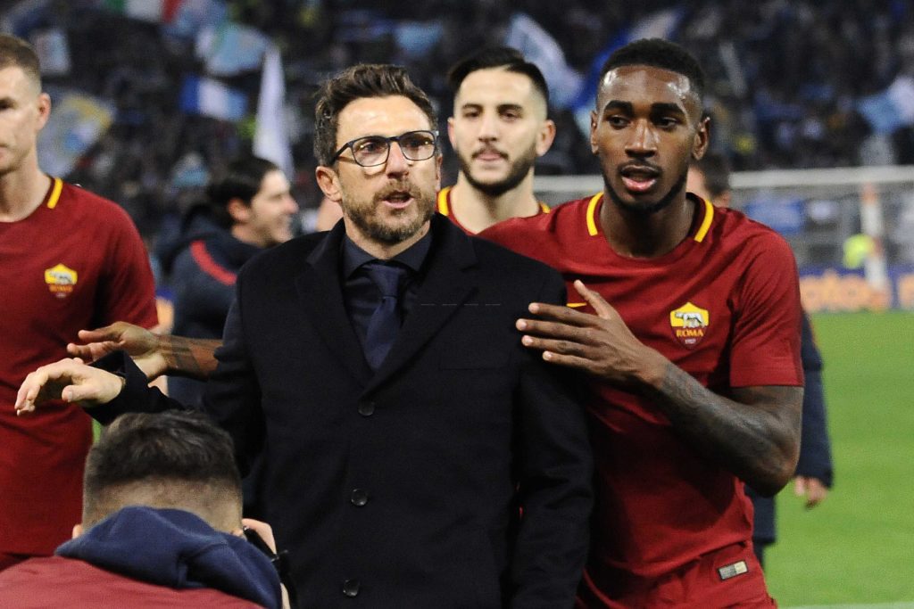 DI FRANCESCO SOTTO CURVA alla fine ROMA LAZIO 2 A 1