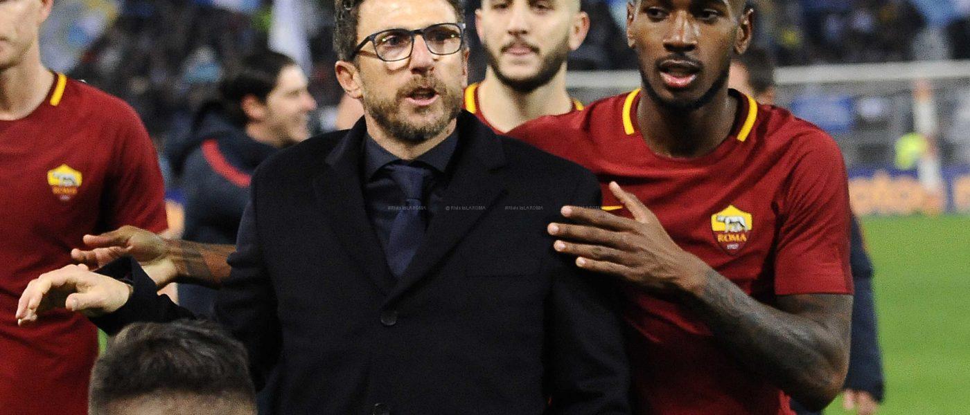 DI FRANCESCO SOTTO CURVA alla fine ROMA LAZIO 2 A 1