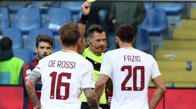 FAZIO AMMONITO A GENOVA 2 Genoa Roma 1 a 1