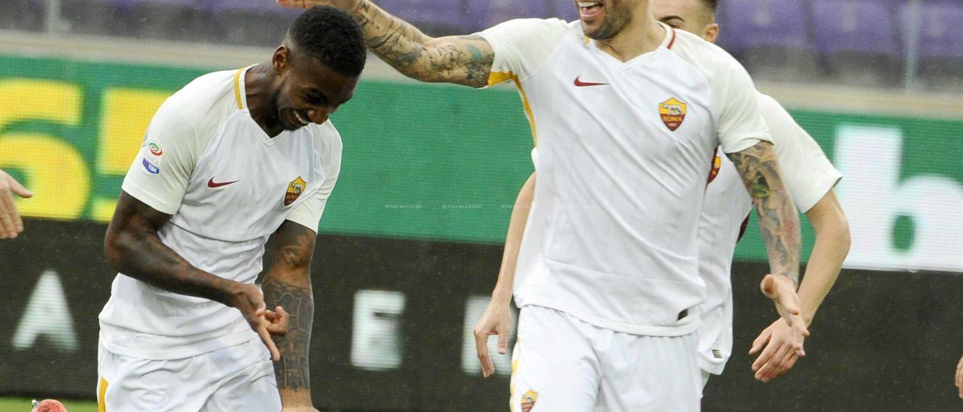 GERSON KOLAROV DOPO GOL 1 ROMA FIORENTINA 2 A 4