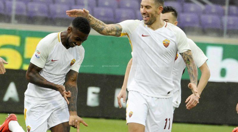 GERSON KOLAROV DOPO GOL 1 ROMA FIORENTINA 2 A 4