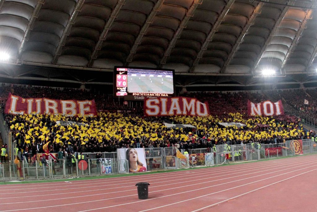 LA SUD E SECONDA COREOGRAFIA ROMA LAZIO 2 A 1