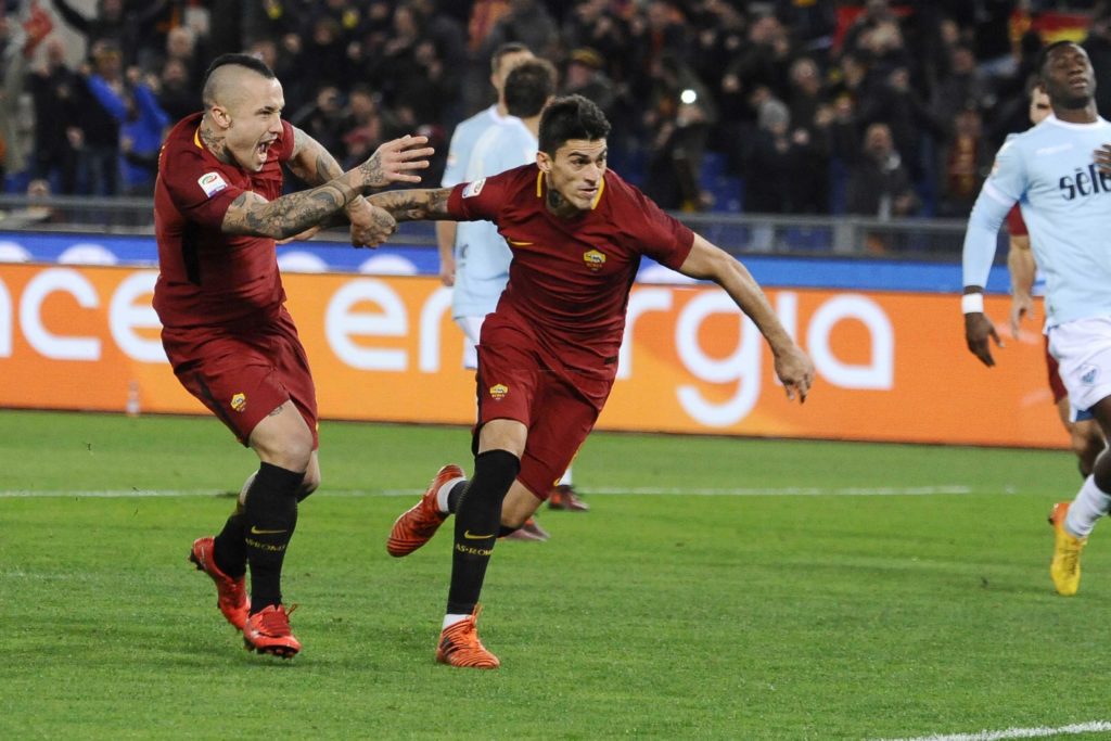 PEROTTI DOPO GOL ROMA LAZIO 2 A 1 1 1