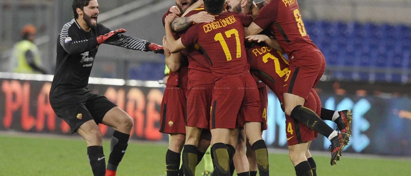 ALISSON DE ROSSI MANOLAS ALLA FINE ROMA CAGLIARI 1 a 0