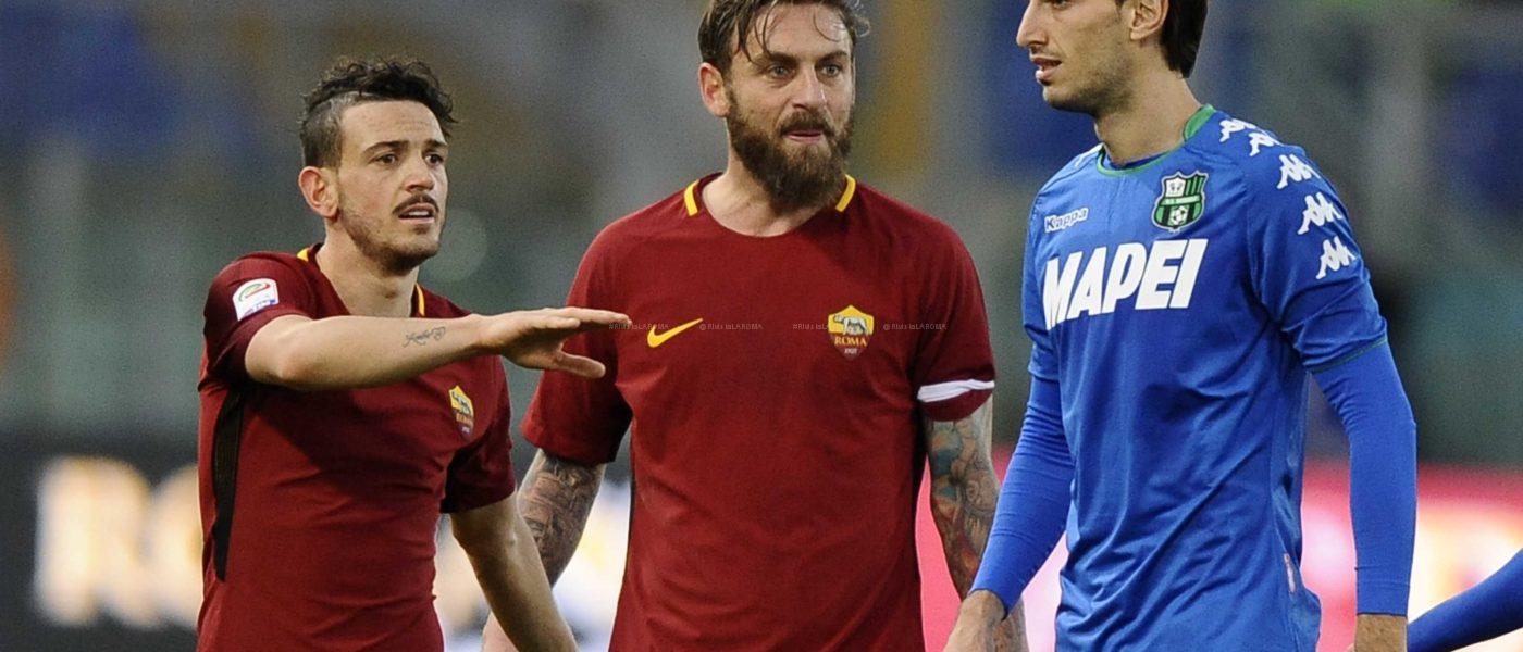 DE ROSSI FLORENZI MISSIROLI discussioni sul VAR ROMA SASS 1 A 1