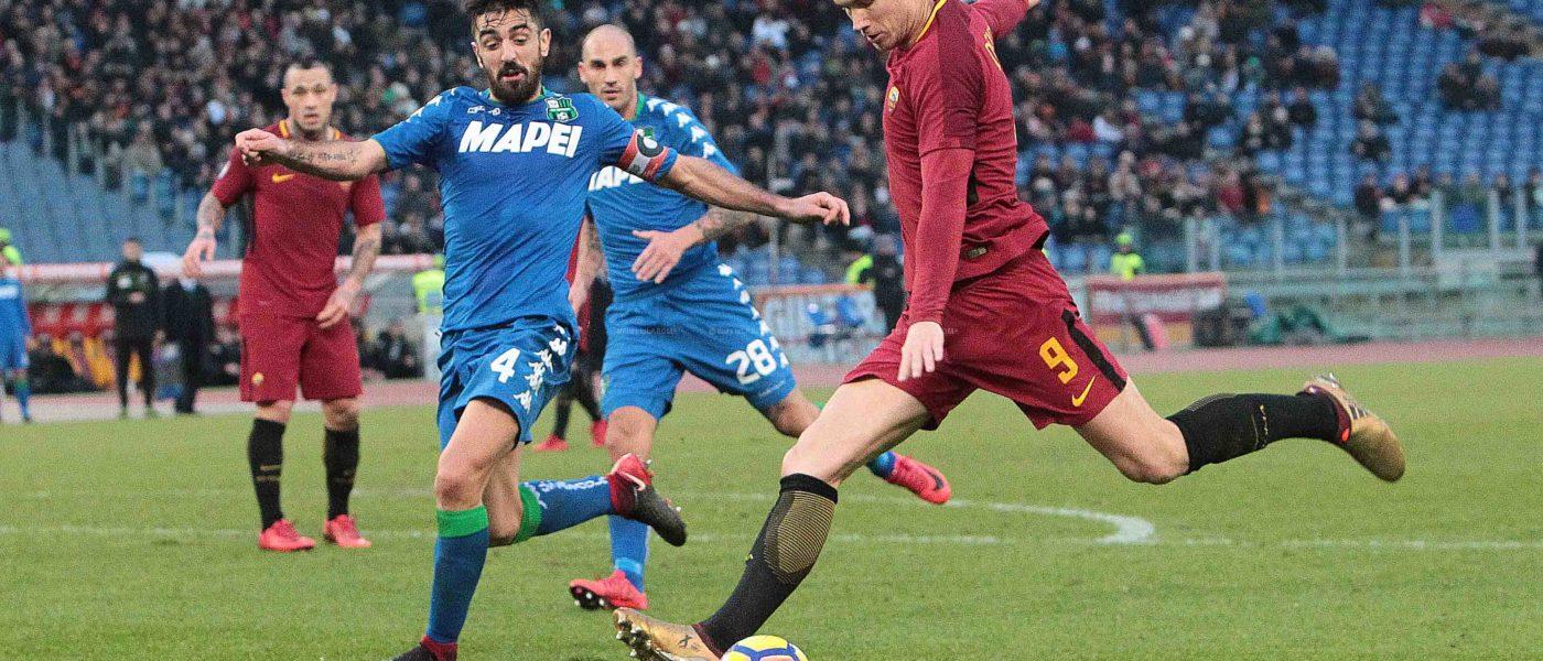 IL GOL DI DZEKO ANNULLATO Roma Sassuolo 1 a 1