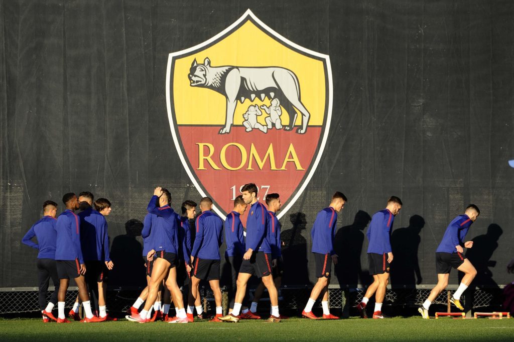 LA ROMA IN ALLENAMENTO PRE QUARABAG