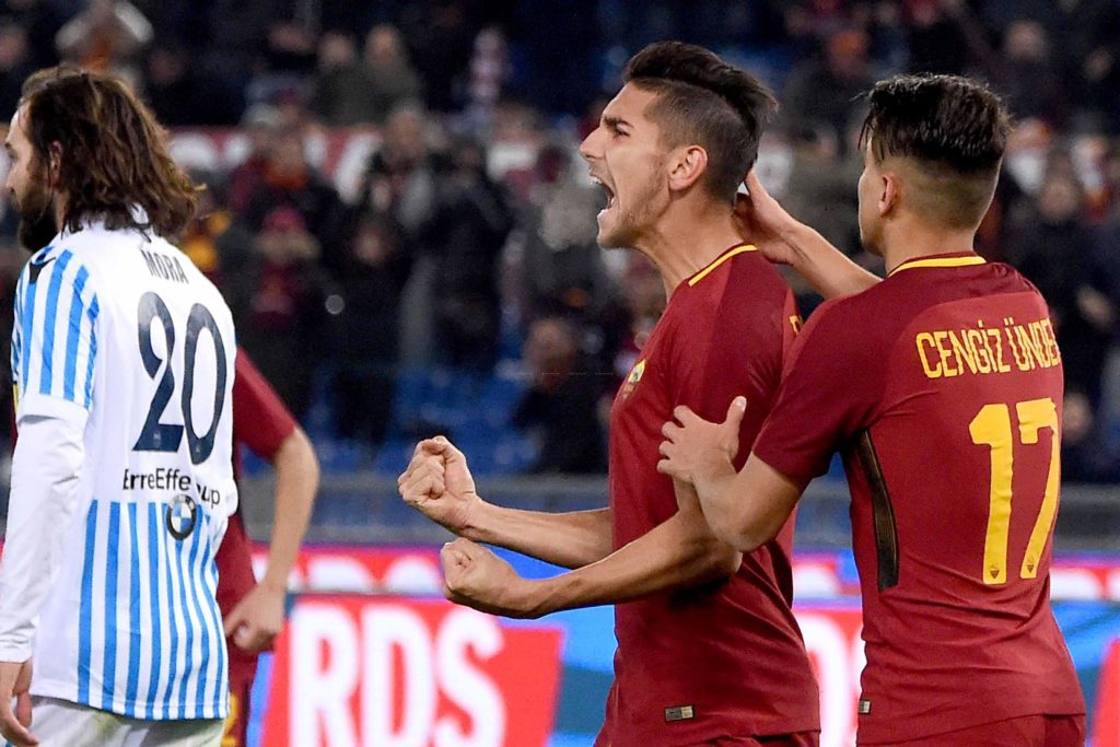 PELLEGRINI 3 DOPO GOL ROMA SPAL 3 A 1