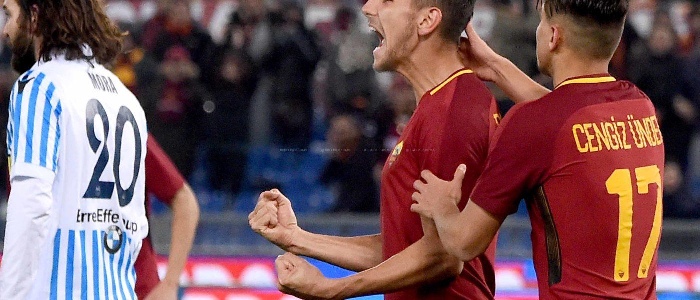 PELLEGRINI 3 DOPO GOL ROMA SPAL 3 A 1