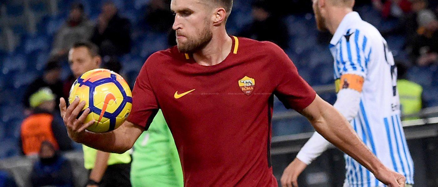 STROOTMAN DOPO IL GOL 3 ROMA SPAL 3 a 1