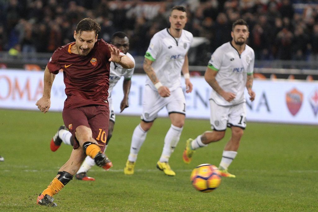 Totti RIGORE 1 ROMA CESENA Tim Cup