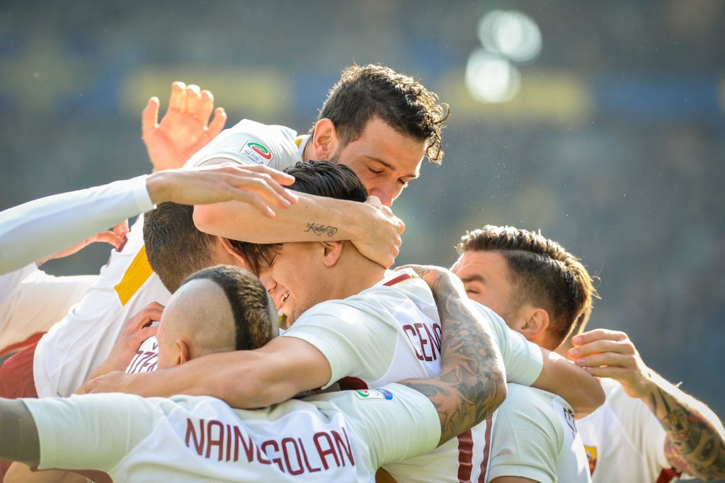 UNDER DOPO GOL VERONA ROMA