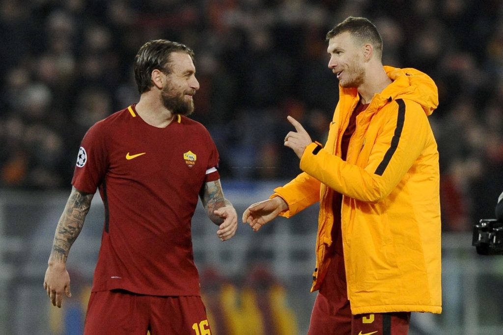 DE ROSSI DZEKO soddisfatti 1 ROMA SHAKHTAR 1 a 0