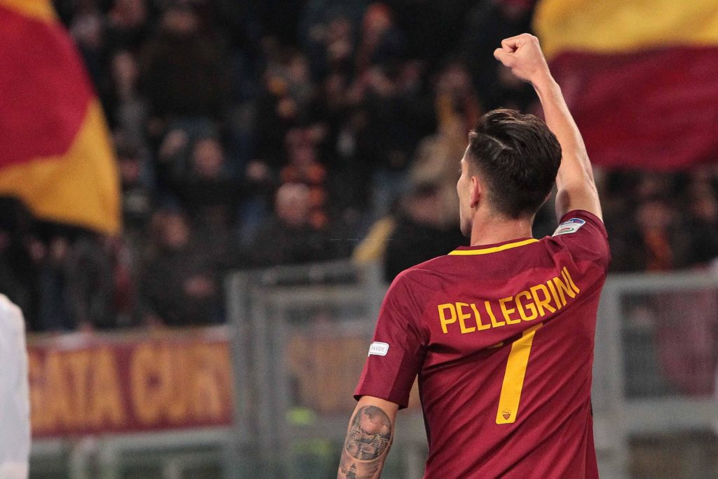 PELLEGRINI dopo GOL 1 Roma Torino 3 a 0