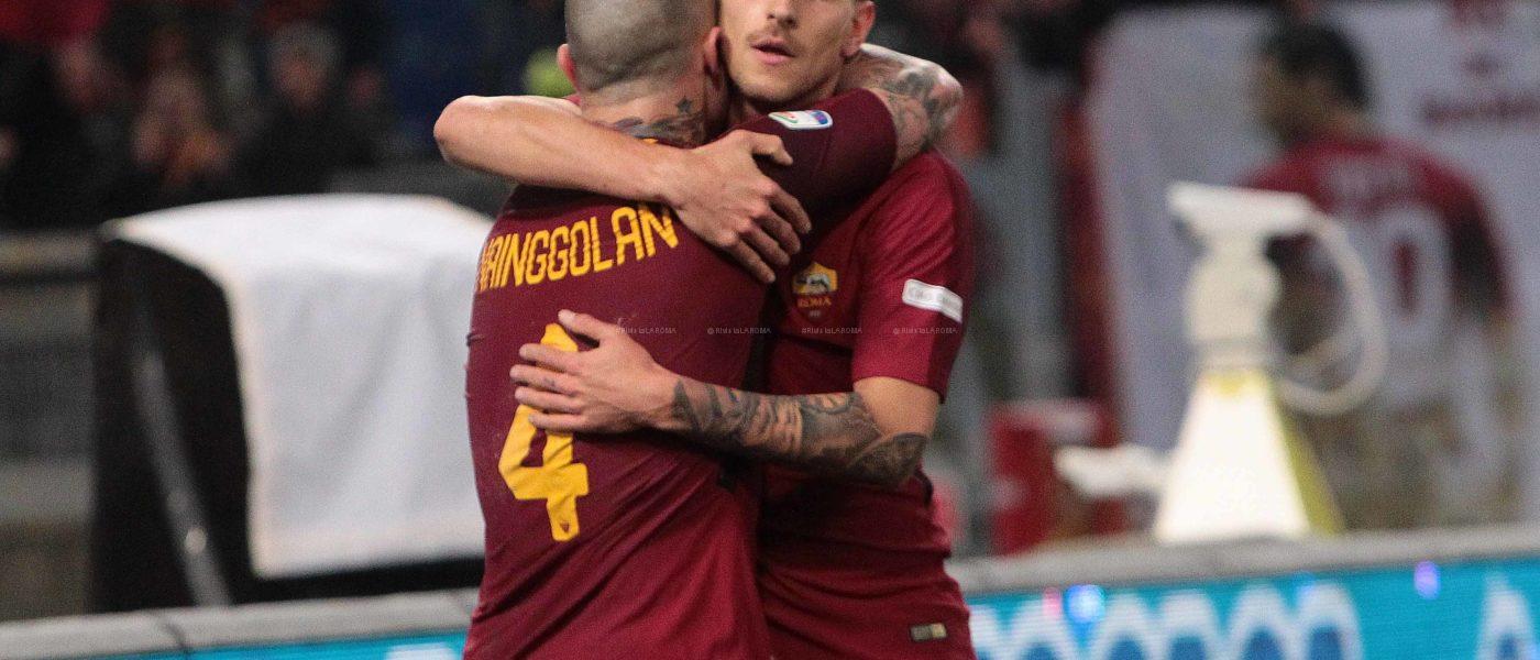 PELLEGRINI dopo GOL Roma Torino 3 a 0