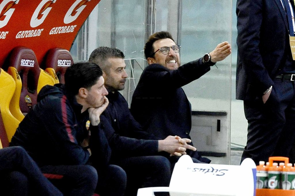 DI FRANCESCO dalla panchina Roma Fiorentina 0 a 2 1