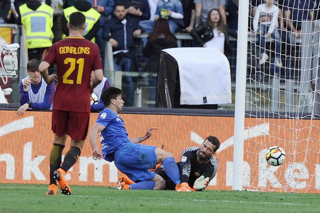 SIMEONE BATTE ALISSON Roma Fiorentina 0 a 2