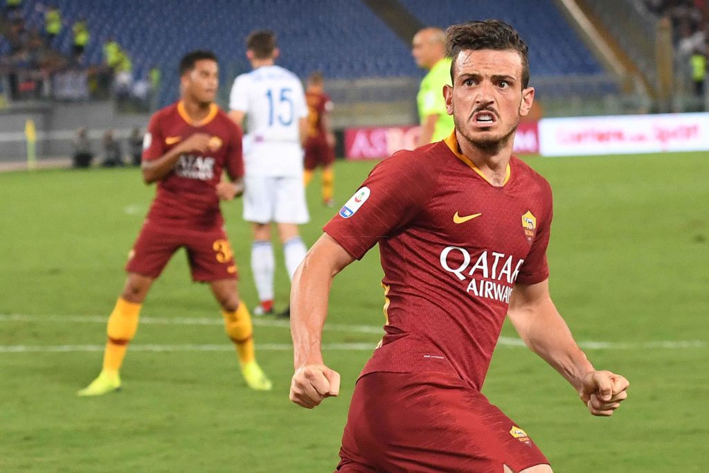 FLORENZI DOPO GOL 2 ROMA ATALANTA 3 A 3