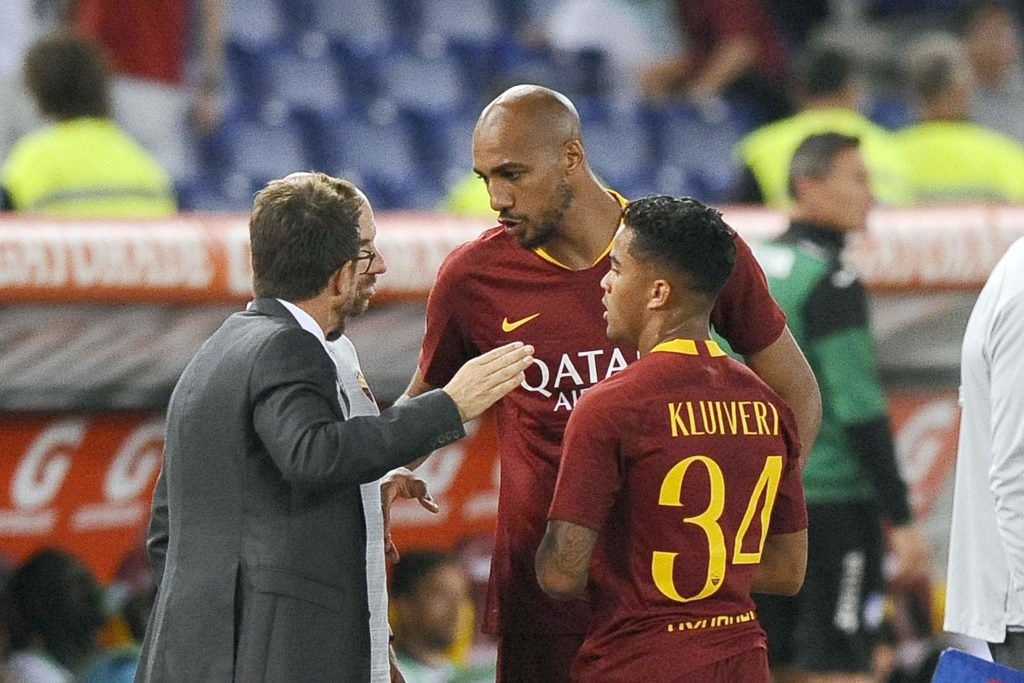 NZONZI KLUIVERT entrano ROMA ATALAMTA 3 A 3