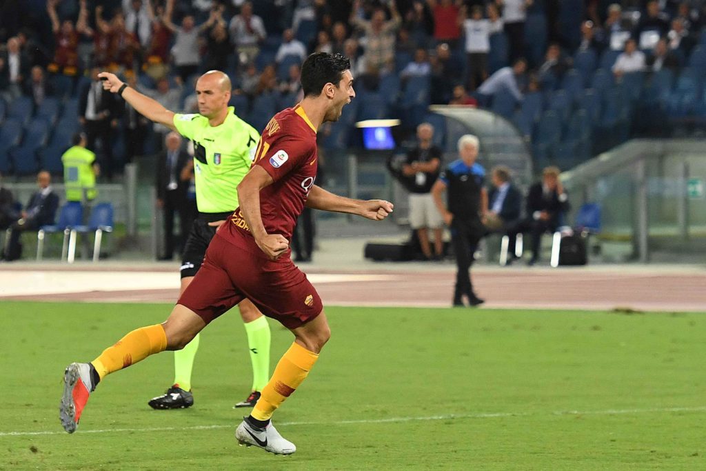 PASTORE DOPO GOL 3 ROMA ATALANTA 3 A 3