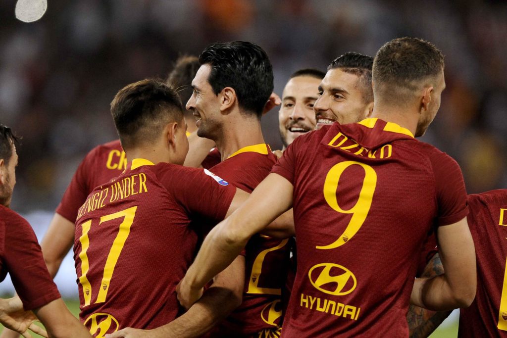 PASTORE DOPO GOL ROMA ATALAMTA 3 A 3