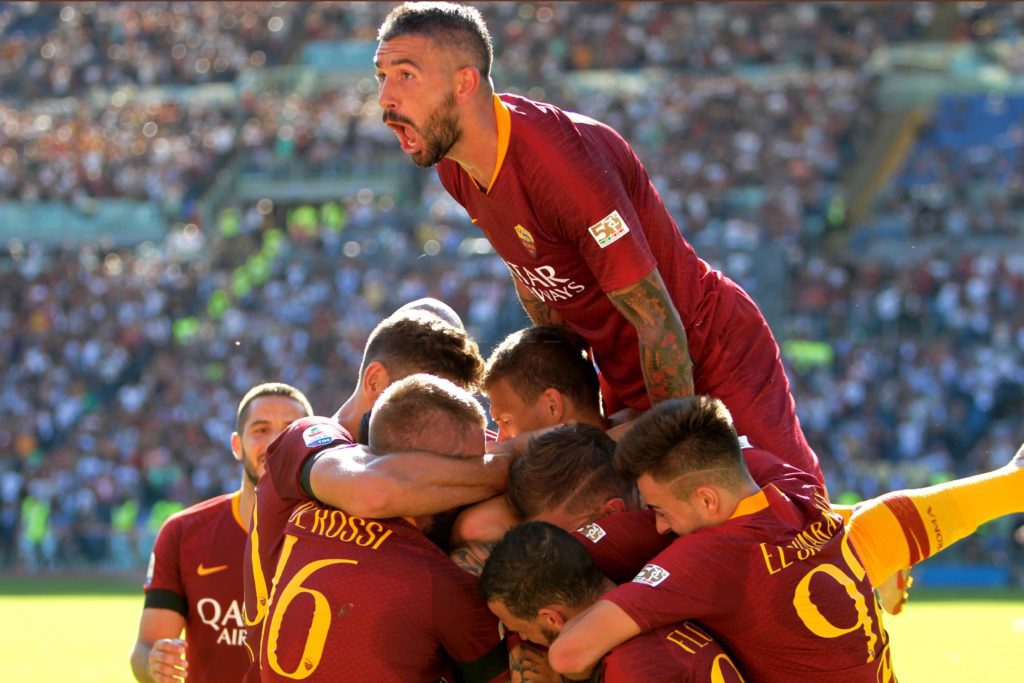 PELLEGRINI DOPO gol 2 ROMA LAZIO 3 a 1