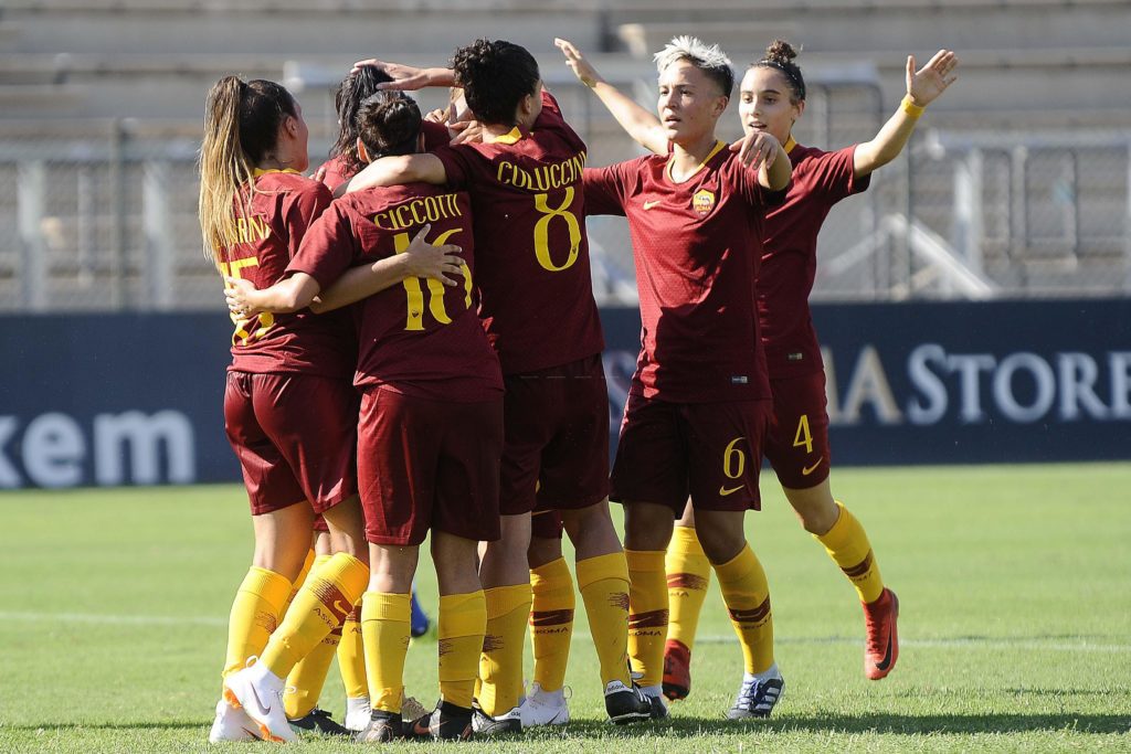 ROMA femminile esultanza Vince Trofeo Luisa Petrucci