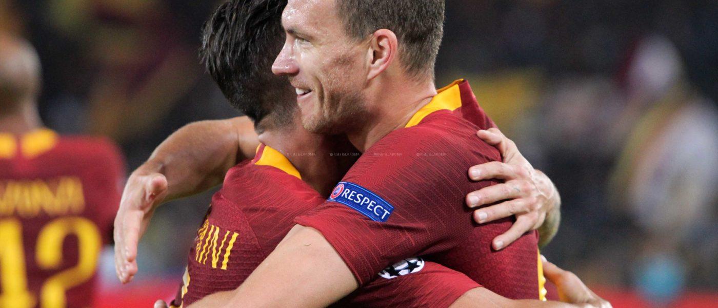 DZEKO DOPO GOL ROMA CSKA 3 a 0