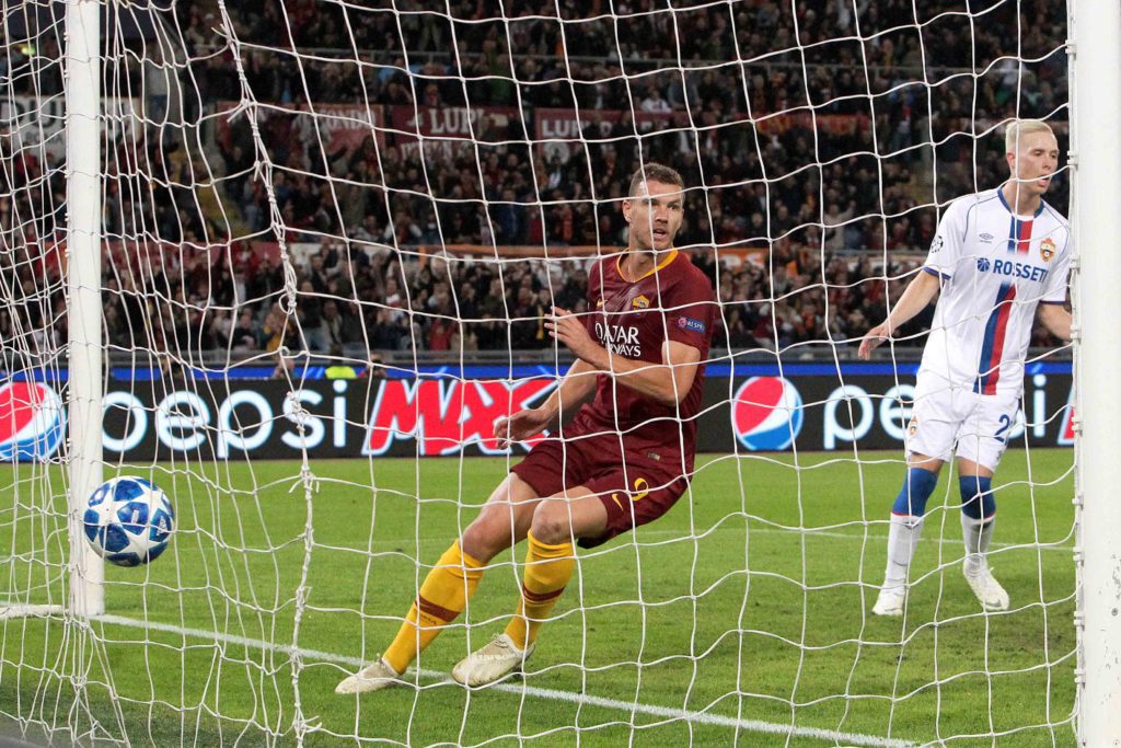 DZEKO PRIMO GOL ROMA CSKA 3 a 0