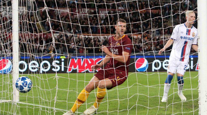 DZEKO PRIMO GOL ROMA CSKA 3 a 0