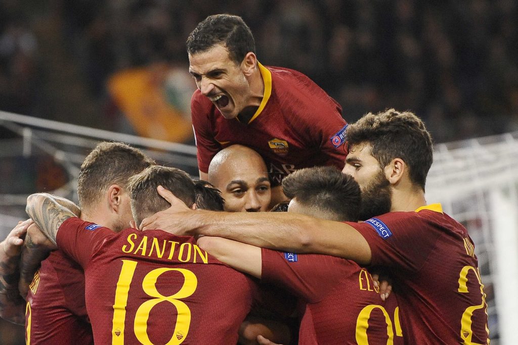 DZEKO TUTTI LO FESTEGGIANO ROMA CSKA 3 a 0