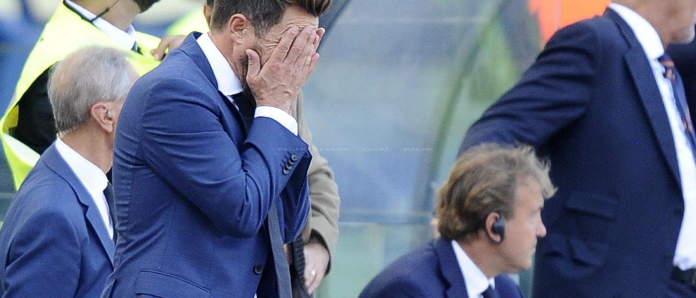 Di Francesco disperazione 1 ROMA SPAL 0 a 2