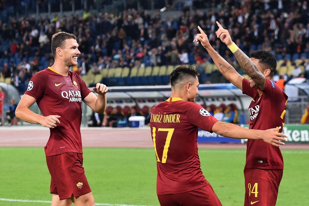 KLUIVERT DOPO GOL ROMA VICTORIA PLZEN 5 a 0 1