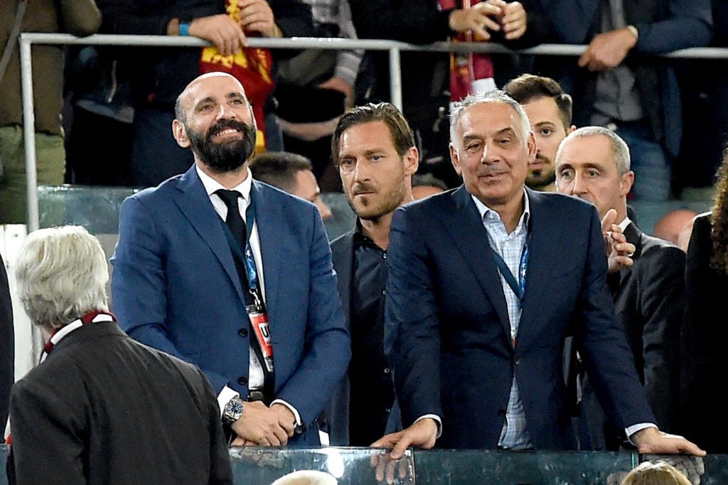 TOTTI PALLOTTA MONCHI ROMA LIVERPOOL 4 a 2