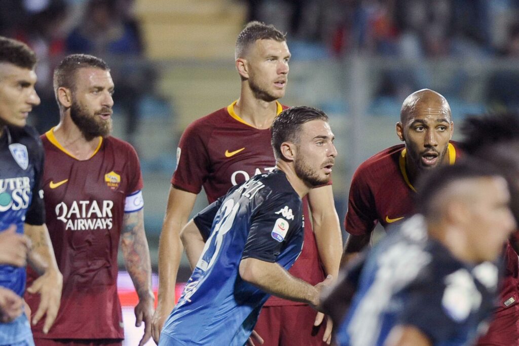 DE ROSSI DZEKO NZONZI EMPOLI ROMA 0 a 2