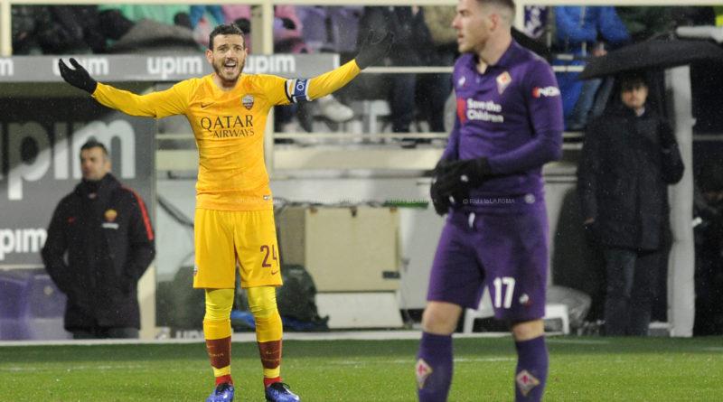 ALESSANDRO FLORENZI PROTESTA CON LARBITRO