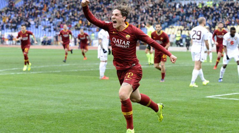 ZANIOLO DOPO GOL 2 ROMA TOR