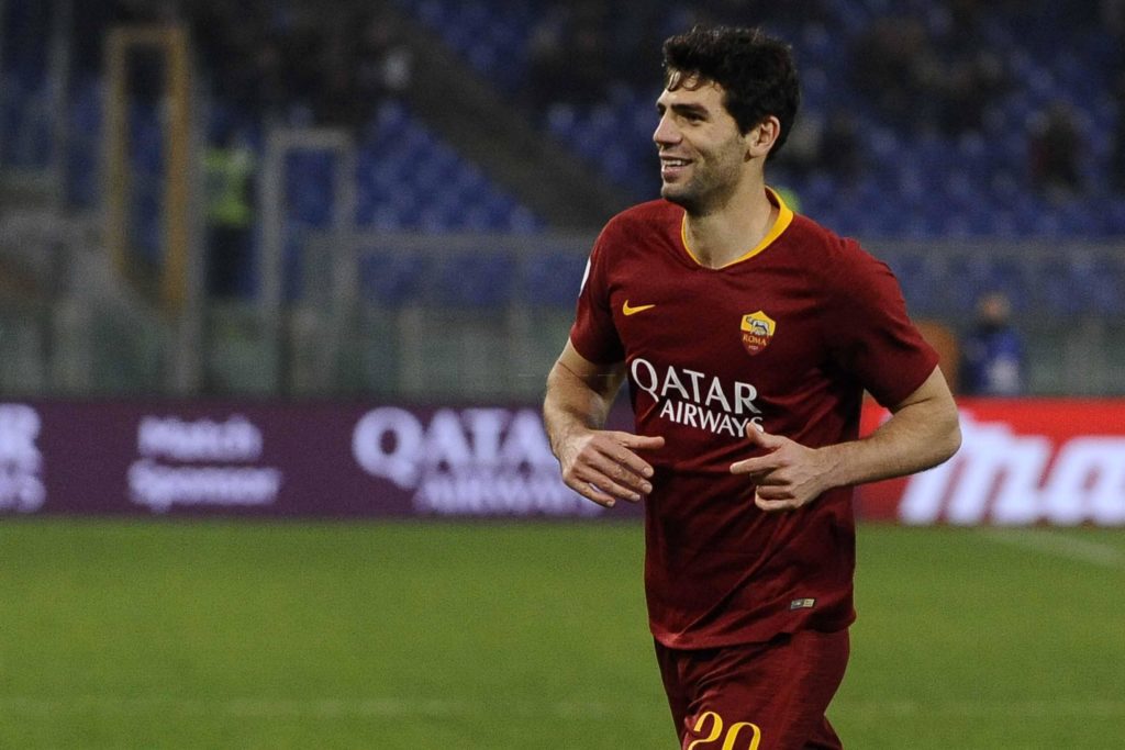 Fazio DOPO gol ROMA BOLOGNA 2 a 1