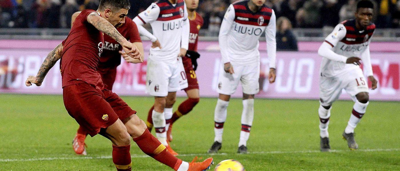 kolarov IL RIGORE gol ROMA BOLOGNA 2 a 1