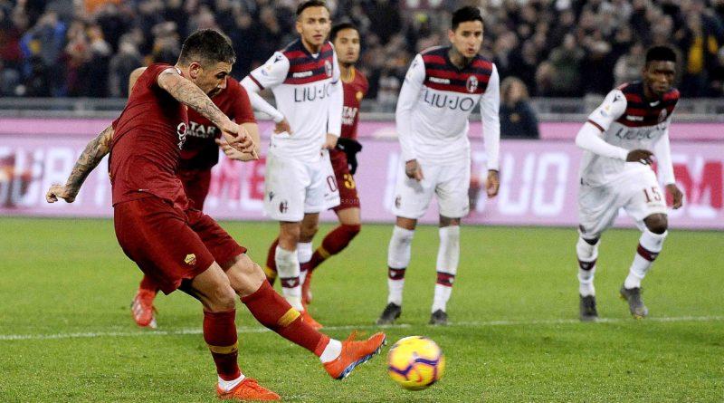 kolarov IL RIGORE gol ROMA BOLOGNA 2 a 1