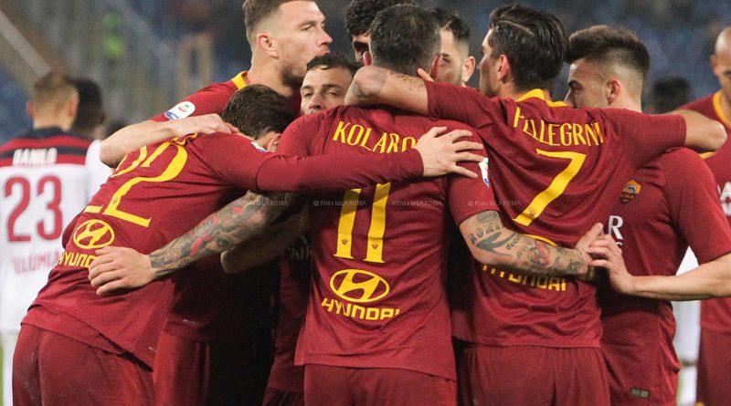 kolarov dopo gol ROMA BOLOGNA 2 a 1